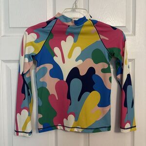 Boden Kids Long Sleeve Rash Guard Swim Shirt UPF 40 Sz 9-10 Y, 140cm